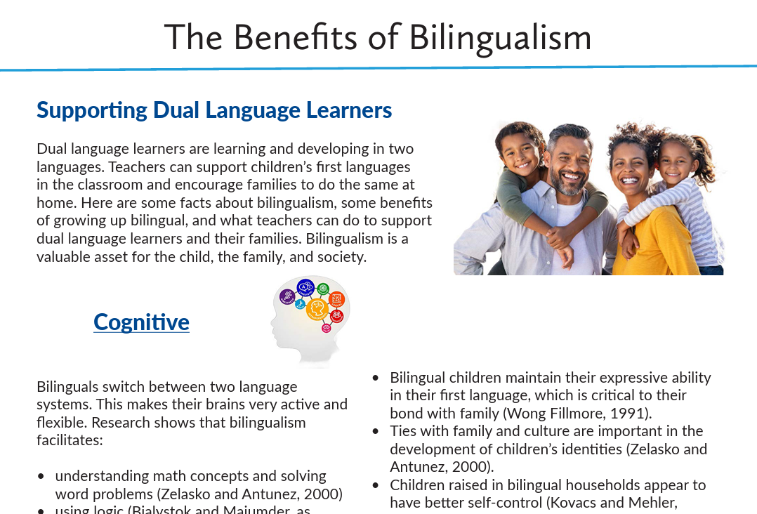 Beneficios de bilingüismo