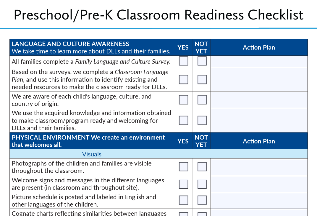 DLL Readiness Checklist